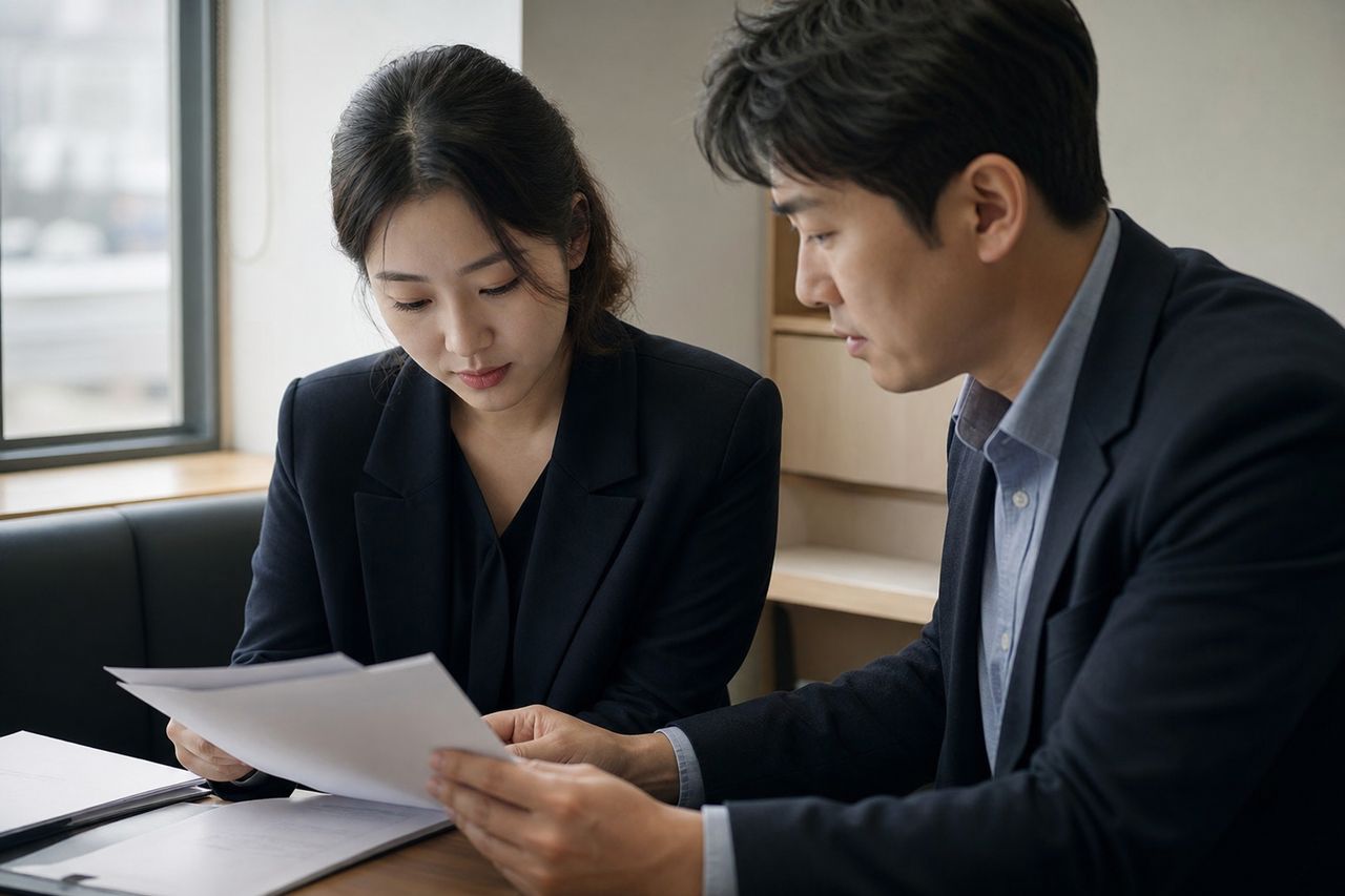 이중분양으로 내 호수에 다른 조합원이 배정됐다 — 업무대행사 사기 혐의 고소와 조합 사용자 책임 손해배상, 형사·민사 동시 진행이 맞는 이유 관련 전문가 상담·서류 검토 장면