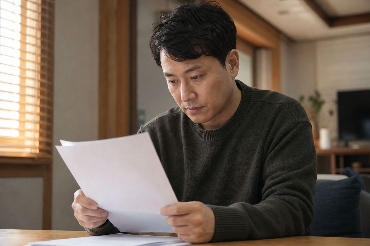 10년 공공지원 민간임대, 분양전환 의무 없다는 말이 사실인가요? 관련 상황을 보여주는 이미지 — 서류를 검토하는 모습