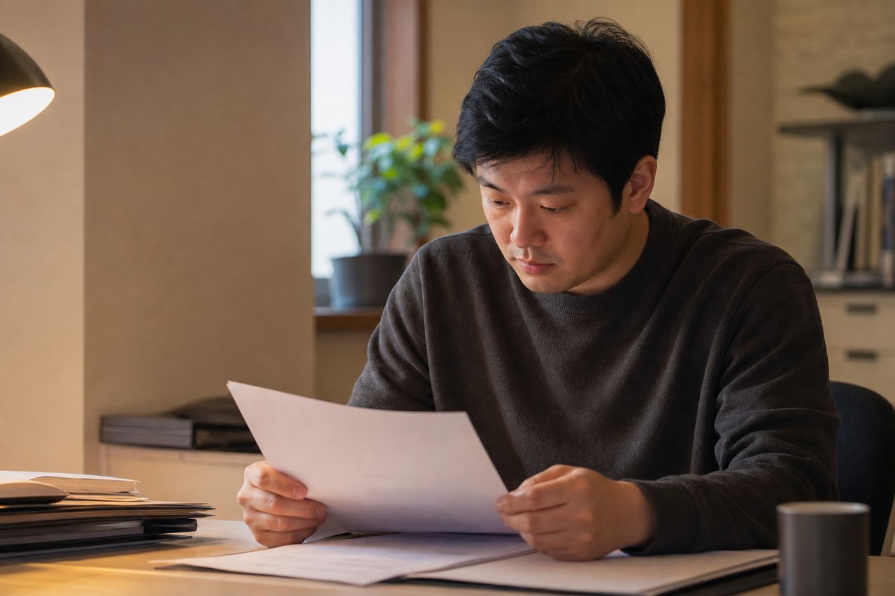민간임대 등록 말소 후 임차인 보호, 내 보증금은 어떻게 되나? 관련 상황을 보여주는 이미지 — 서류를 검토하는 모습