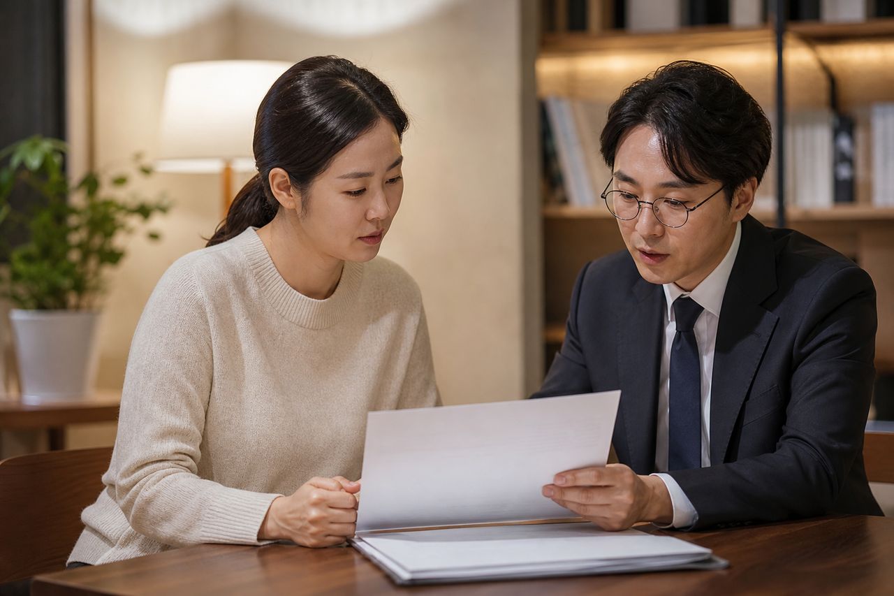 민간임대 안심확약서를 받았는데 사업이 멈췄을 때 — 얼마나 돌려받나·드나(금액·비용) 관련 전문가 상담·서류 검토 장면