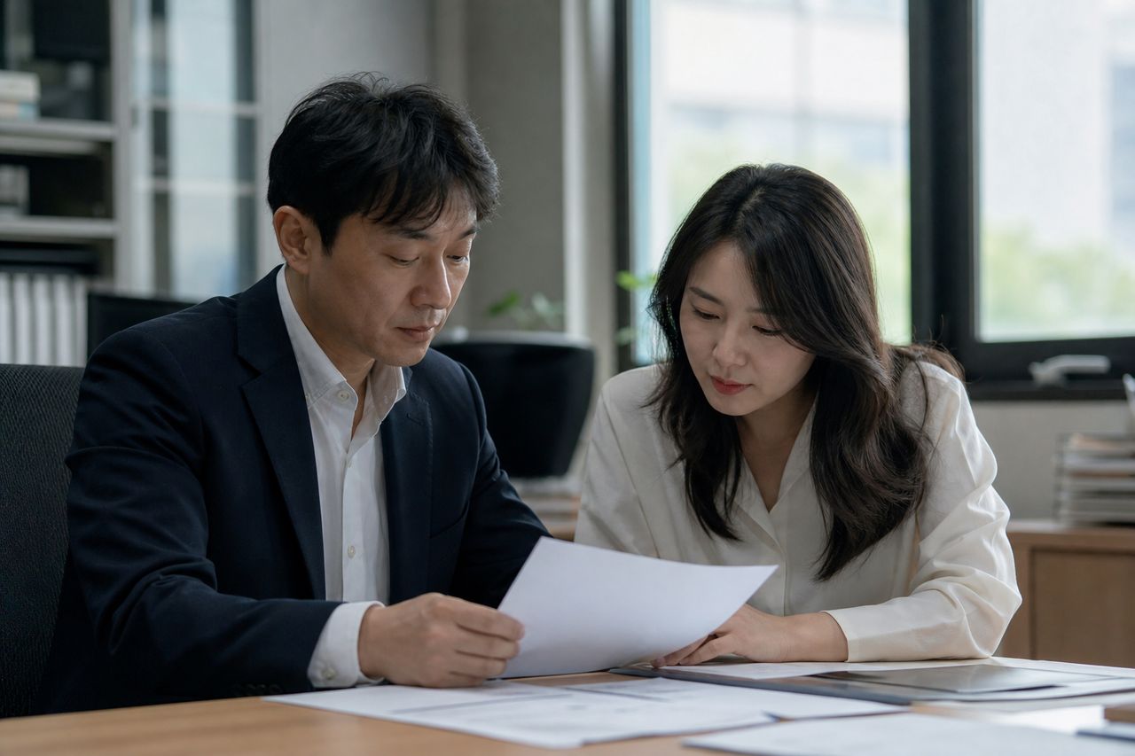 오남역 월드메르디앙 계약금, 지금 돌려받을 수 있는 경우와 없는 경우 관련 전문가 상담·서류 검토 장면
