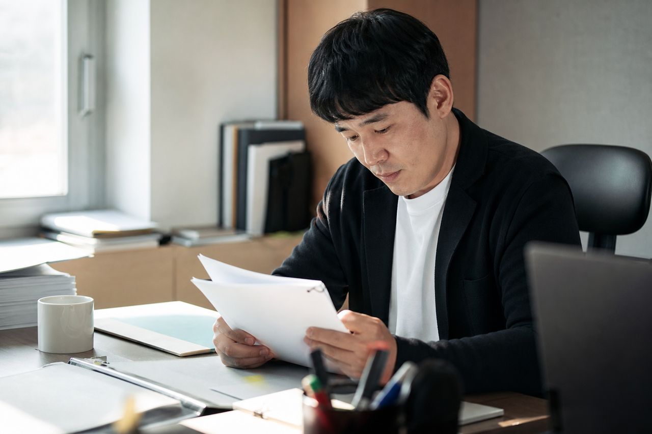 화성시 무신고 모집 단체 3곳 명단 공개, 계약자에게 어떤 의미인가 관련 상황을 보여주는 이미지 — 서류를 검토하는 모습
