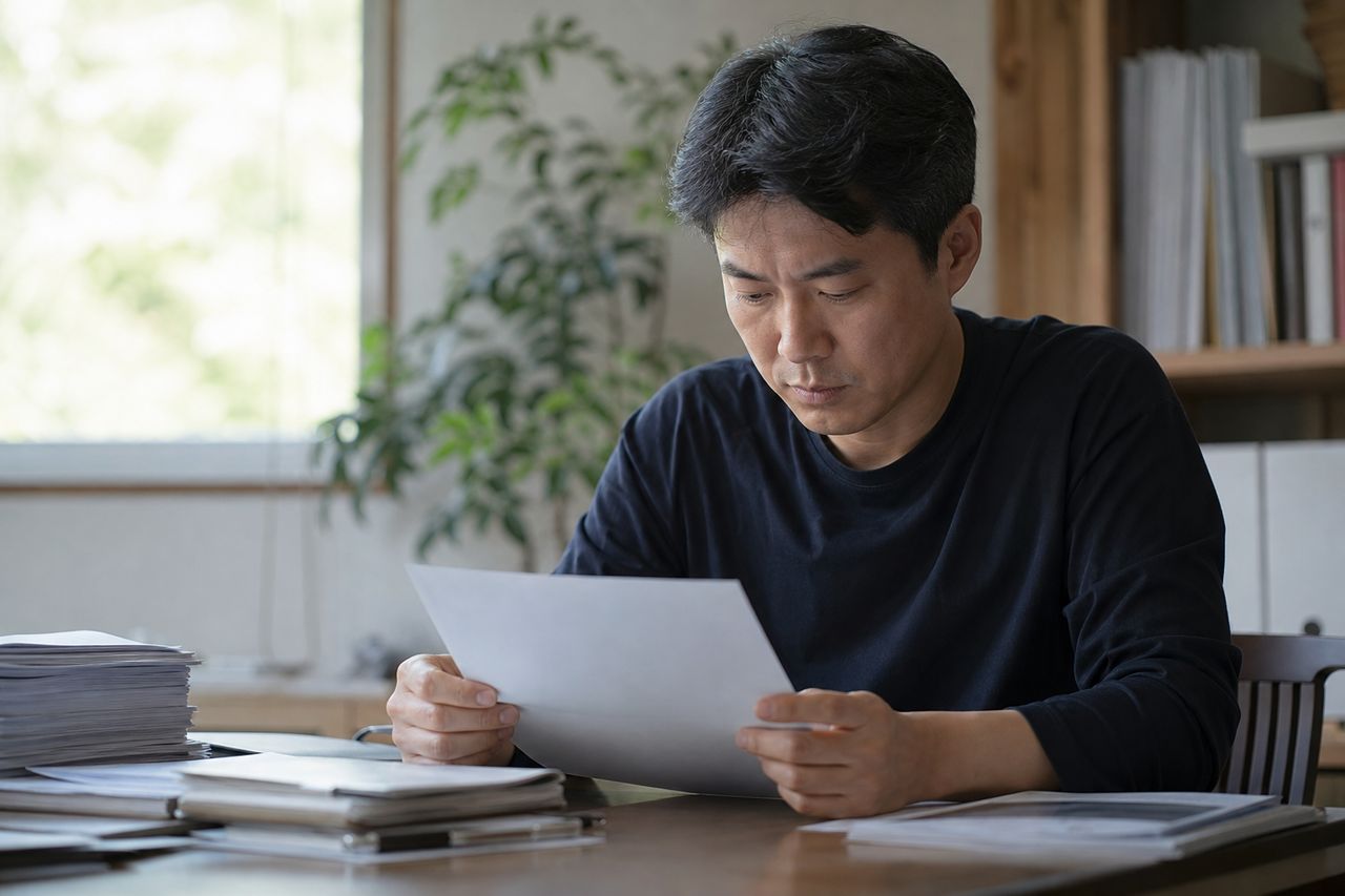 화성시 무신고 모집 단체 3곳 명단 공개, 계약자에게 어떤 의미인가 관련 상황을 보여주는 이미지 — 서류를 검토하는 모습